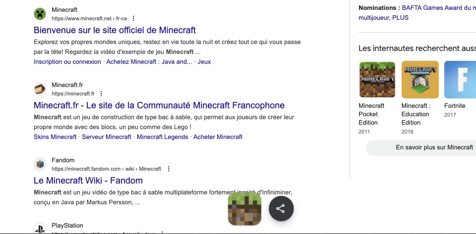 easter egg minecraft google