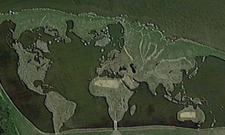Quelles sont ces îles qui ressemblent à la carte du monde sur Google Maps ?